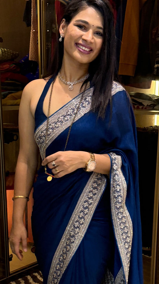 Blue zari